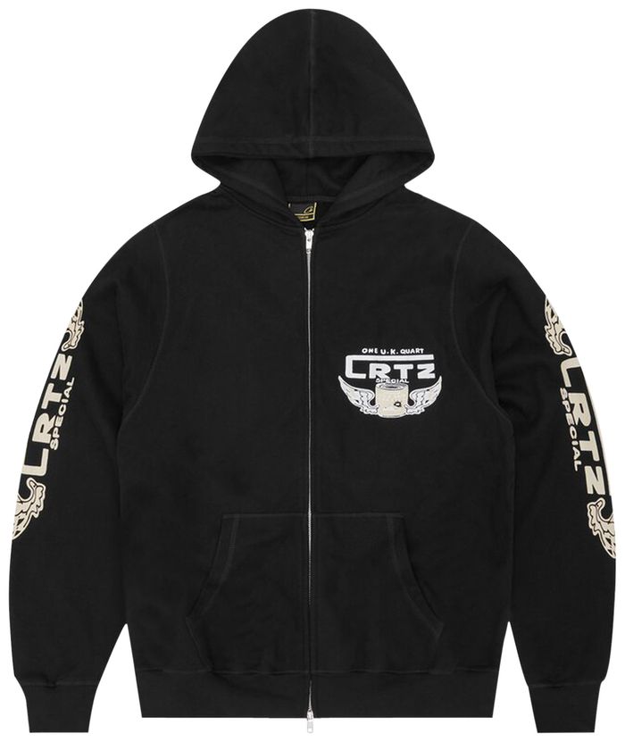 Buy Corteiz Gasolina Double Zip Hoodie 'Black' - 7892 1FW230319GDZH ...