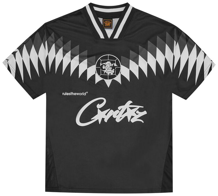 Corteiz Club RTW Football Jersey Black