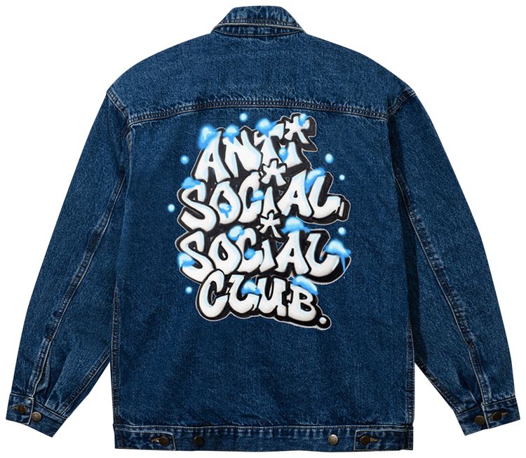 Anti Social Social Club x Polo Cutty Snow On The 405 Jacket Indigo