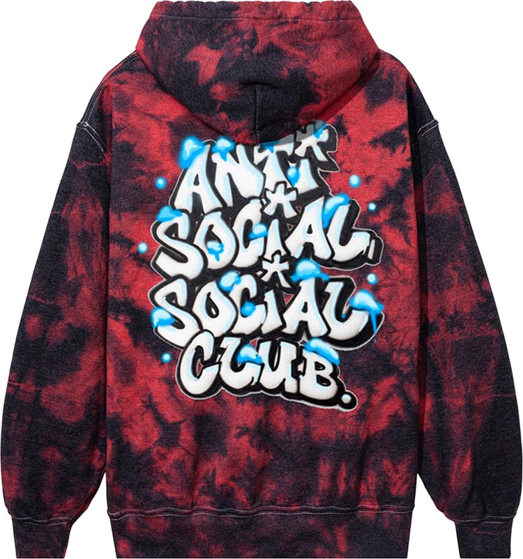 Anti Social Social Club x Polo Cutty Snow On The 405 Hoodie 'Black/Red'