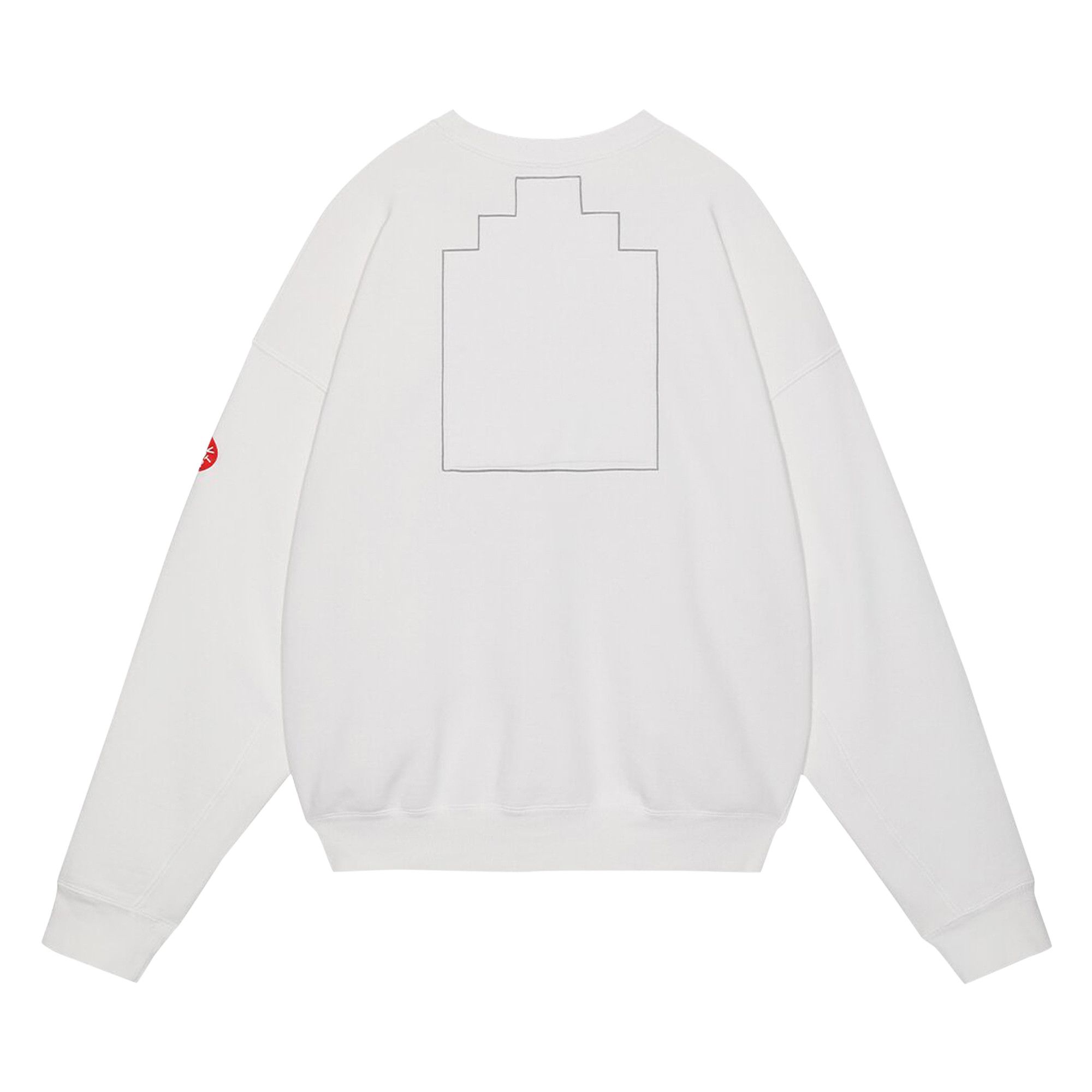 Buy Cav Empt Washed MD Nothing Crewneck Sweatshirt 'White' - CES24CS02 WHIT  | GOAT SA
