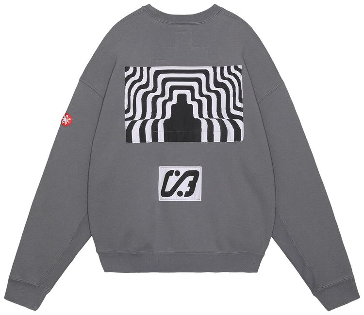 Cav Empt Washed After Effect Crewneck Sweatshirt Charcoal