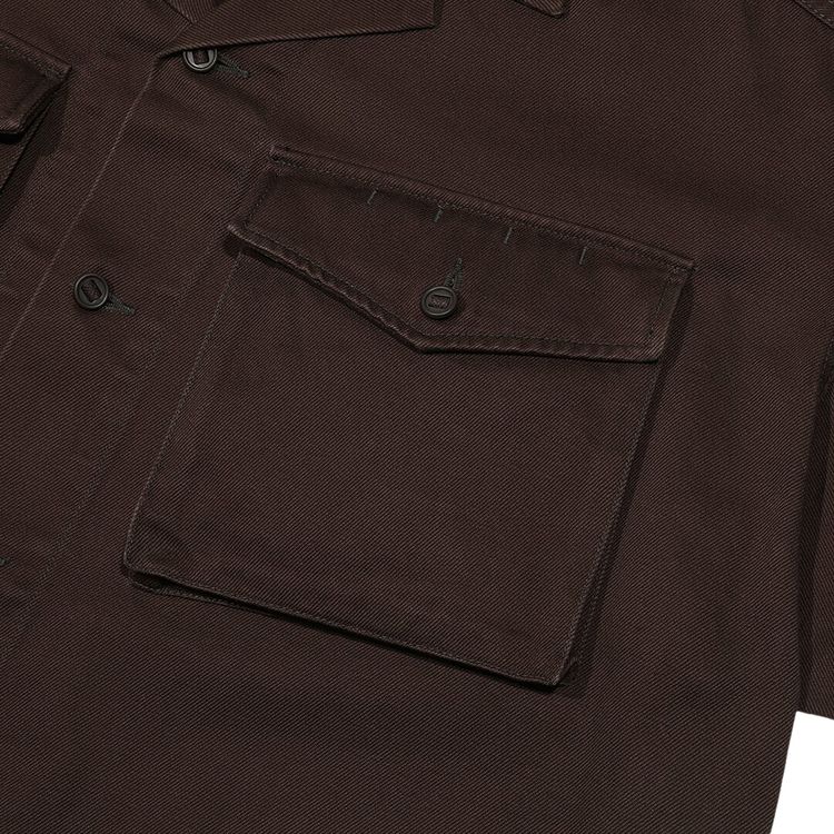 Cav Empt Slotted Button BDU Shirt Brown