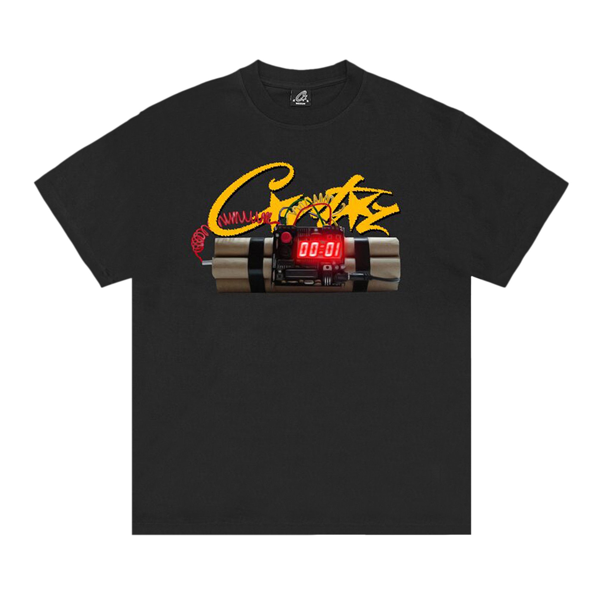 Buy Corteiz Times Up Tee 'Black' - 7892 1FW230103TUT BLAC | GOAT