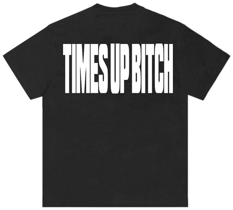 Corteiz Times Up Tee Black
