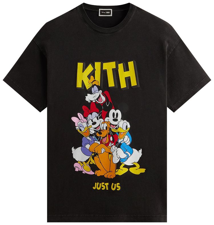 Kith For Mickey  Friends Best Friends Vintage Tee Black