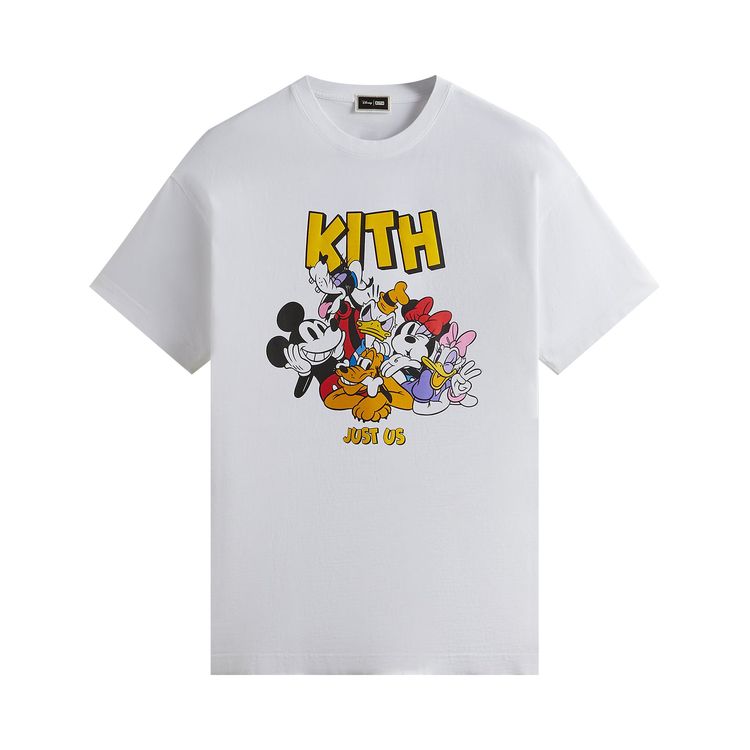 Kith For Mickey  Friends Its All Love Vintage Tee White