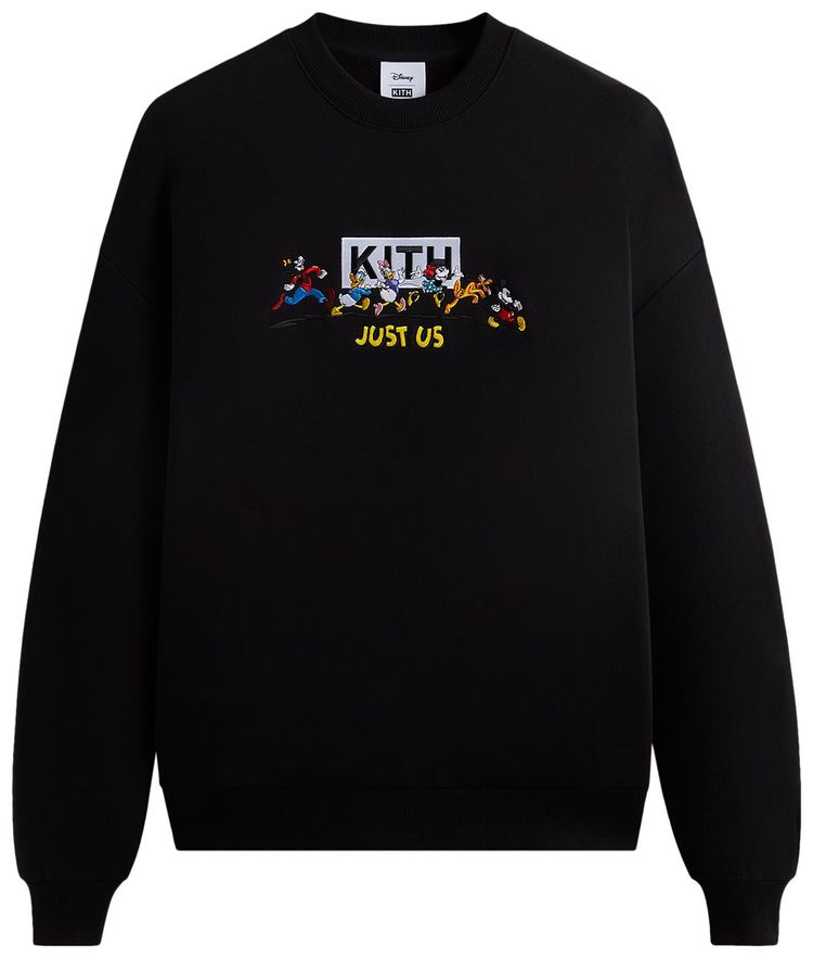 Kith For Mickey  Friends Family Crewneck Black