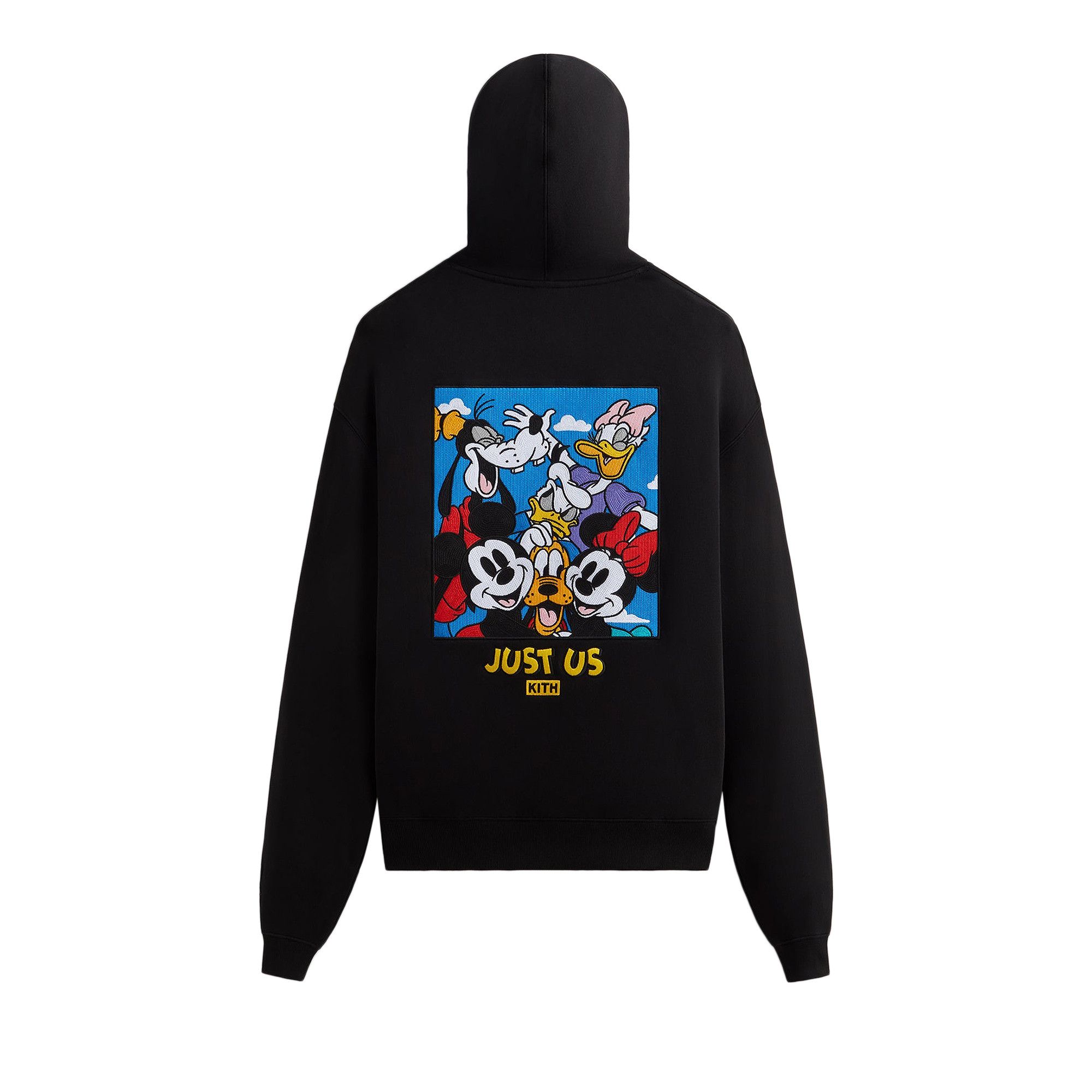 Size xl Kith For Mickey & Friends Family Portrait Vintage Hoodie 'Black'