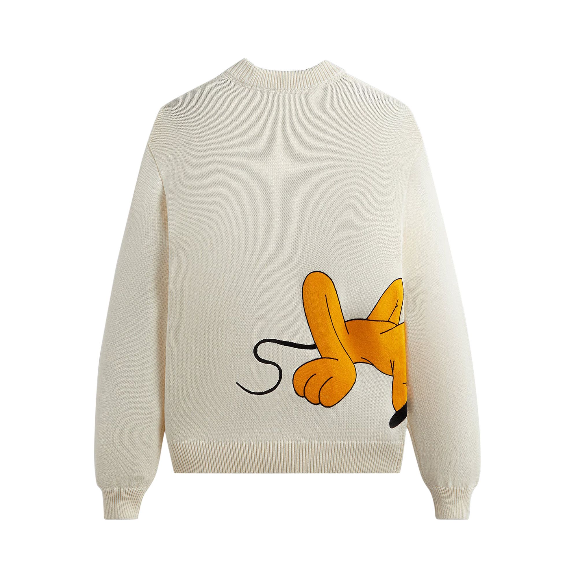 Size xl Kith For Mickey & Friends Pluto Crewneck Sweater 'Sandrift'