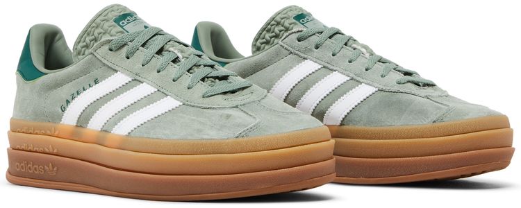 Wmns Gazelle Bold Silver Green Gum