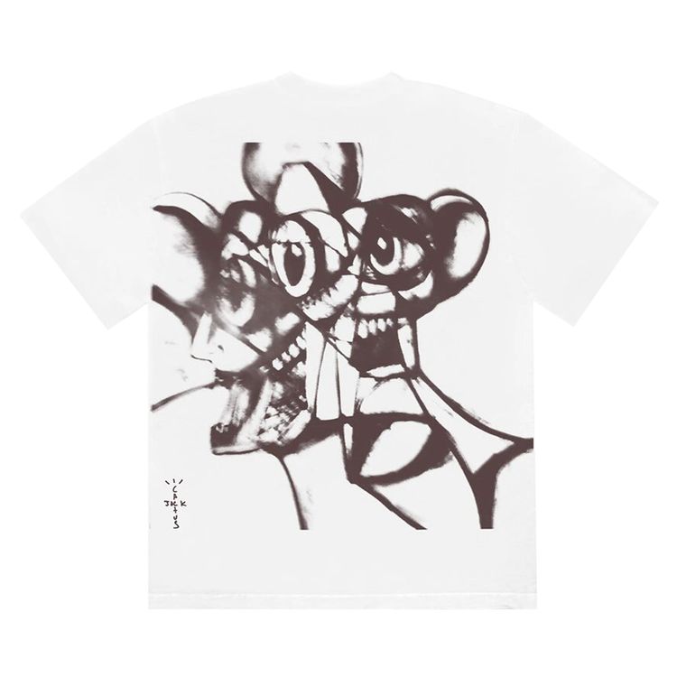 Cactus Jack by Travis Scott Portrait Of Travis WIP T Shirt White