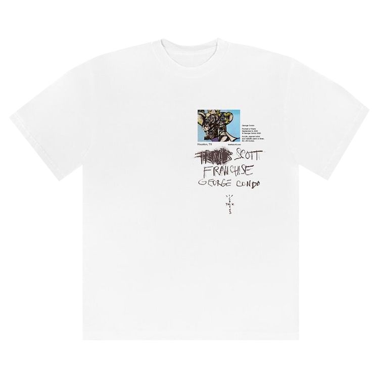 Cactus Jack by Travis Scott Portrait Of Travis WIP T Shirt White