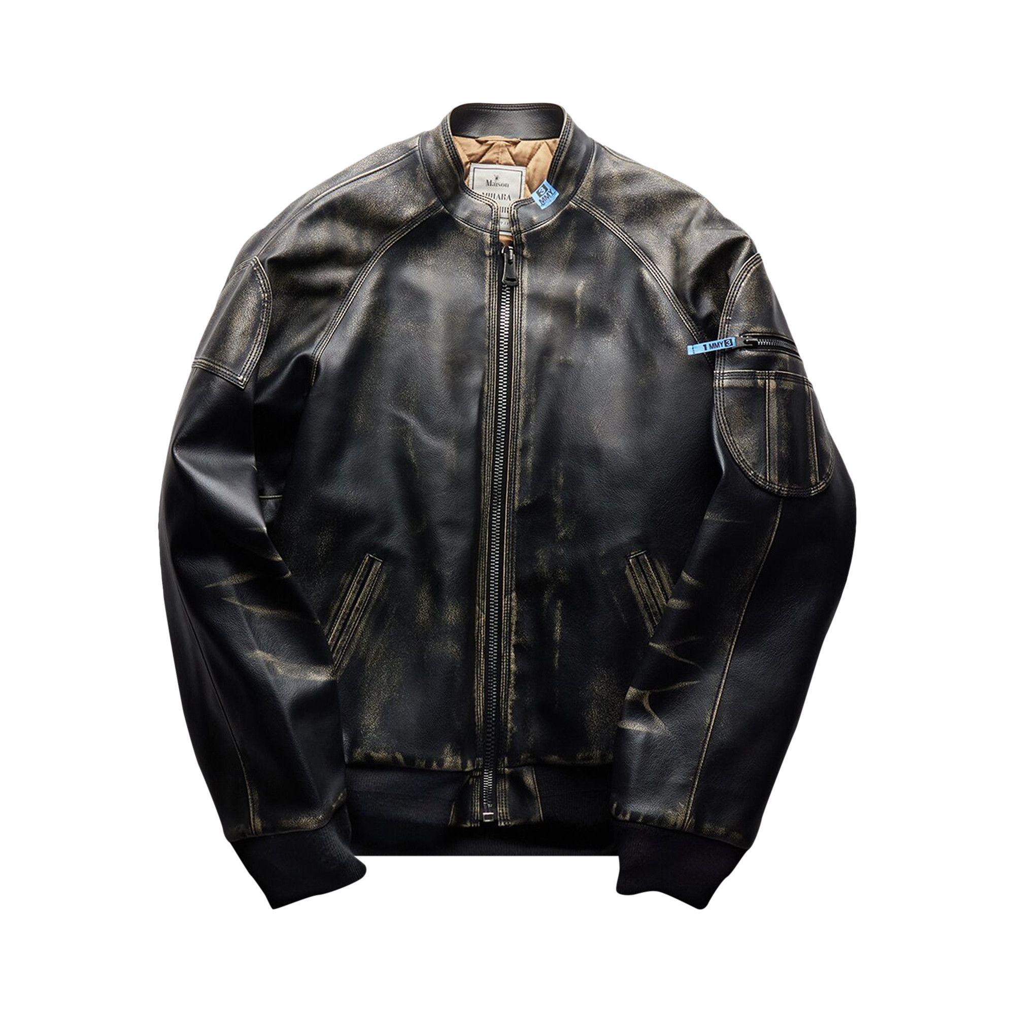 ジャケット・アウター Maison Mihara Yasuhiro PVC Biker Jacket Buy Maison Mihara Yasuhiro PVC Biker Jacket 'Black' - A11BL011