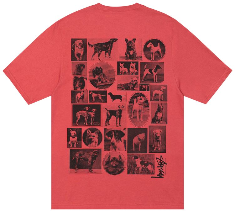 Stussy Dog Collage Tee Pepper