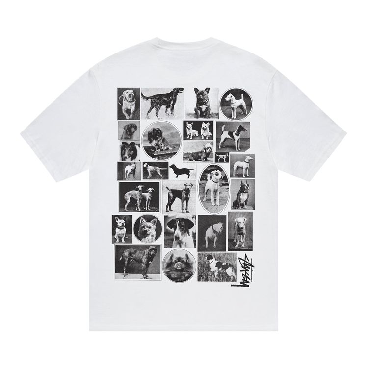 Stussy Dog Collage Tee White