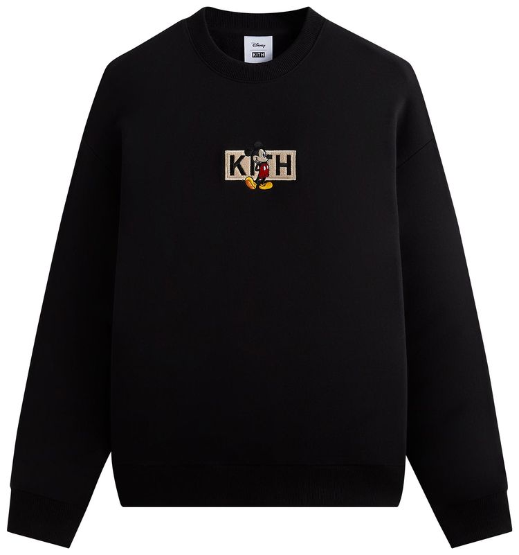 Kith For Mickey  Friends Cyber Monday Mickey Classic Logo Crewneck Black