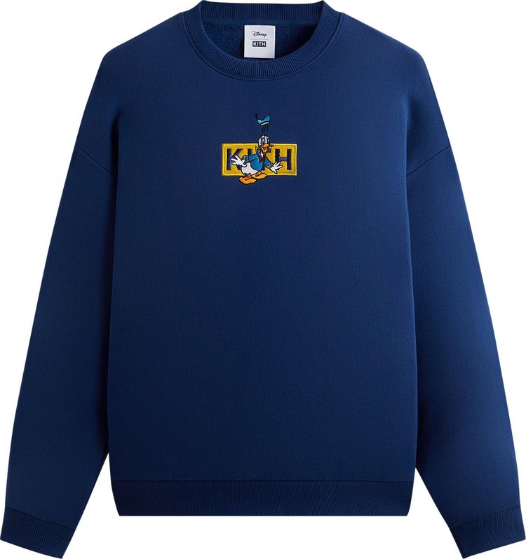 Kith For Mickey & Friends Cyber Monday Donald Duck Classic Logo Williams Crewneck 'Cyanotype'