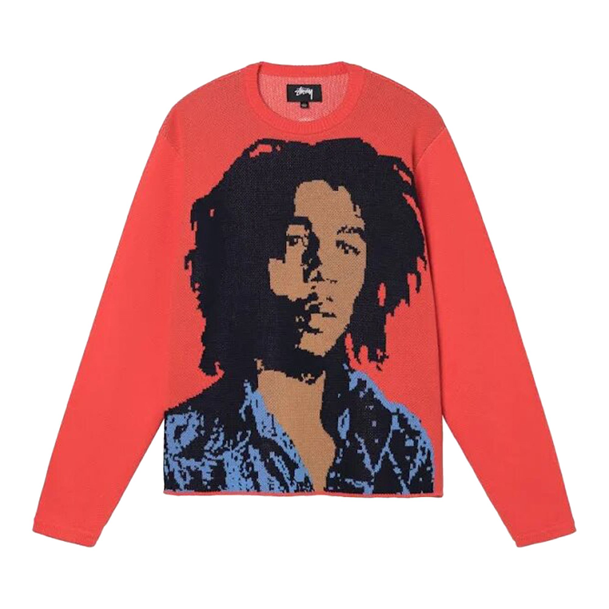 Buy Stussy Bob Marley Sweater Red 317007 RED GOAT