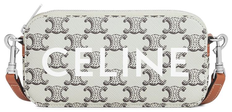 CELINE Triomphe Clutches TanEcru