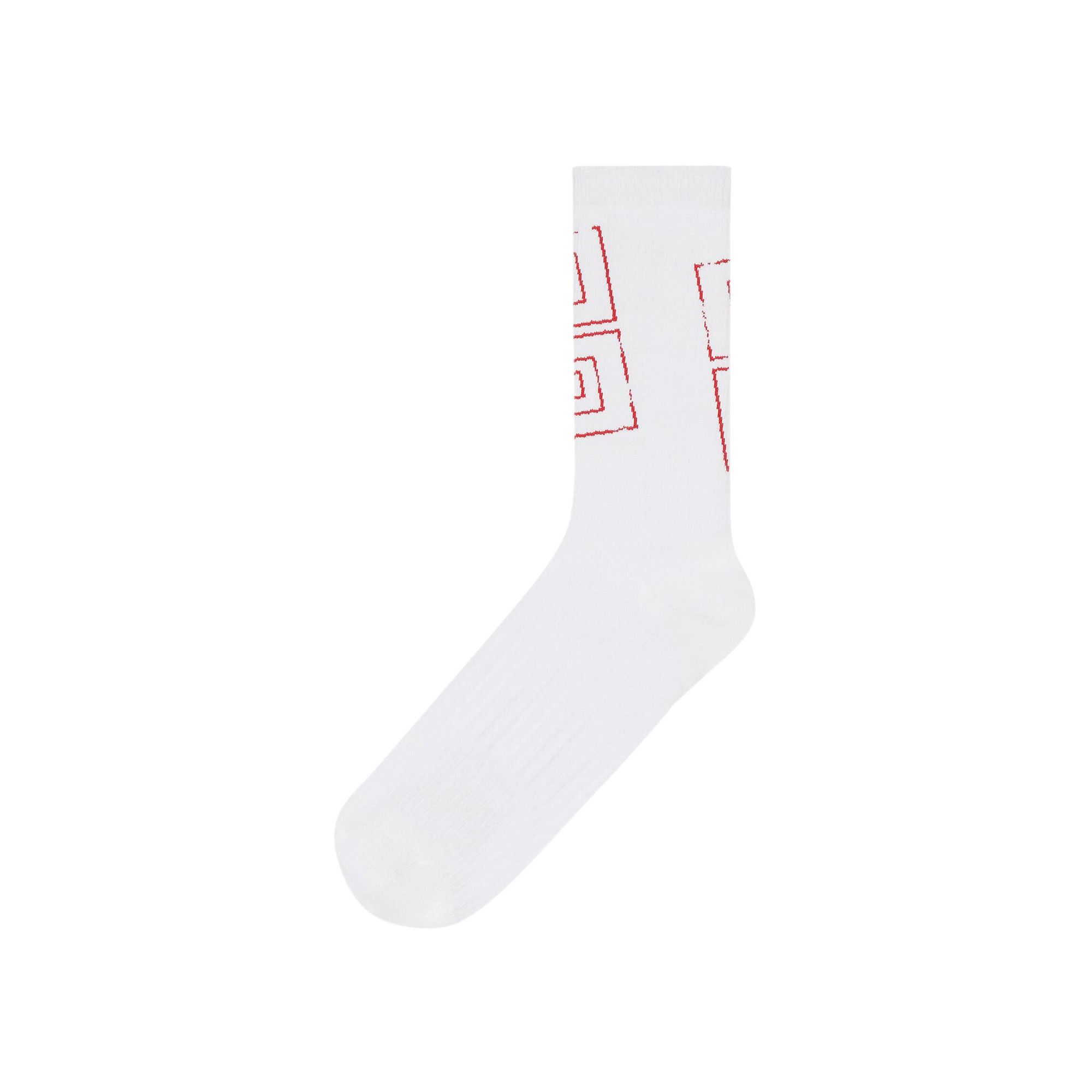 Buy Givenchy Socks 'White/Red' - BMB0474YHK 112 | GOAT