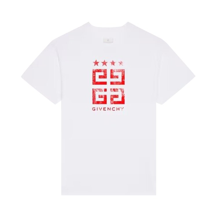 Givenchy Slim Fit T-Shirt 'White/Red'