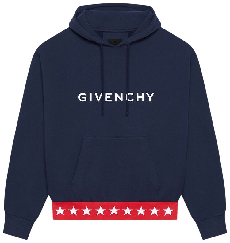 Givenchy Boxy Fit Hoodie Deep Blue