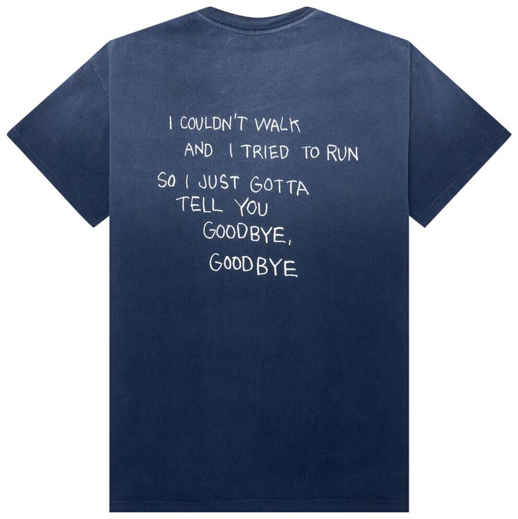 One Of These Days Goodbye Goodbye Tee Navy Blue