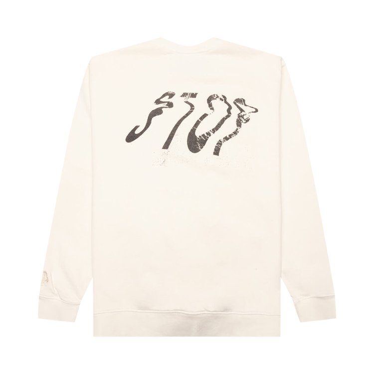 One Of These Days Stop Crewneck Bone