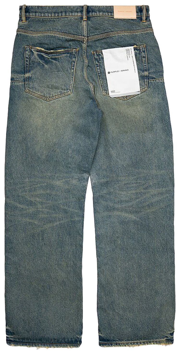 PURPLE BRAND Relaxed Vintage Dirty Jeans Light Indigo