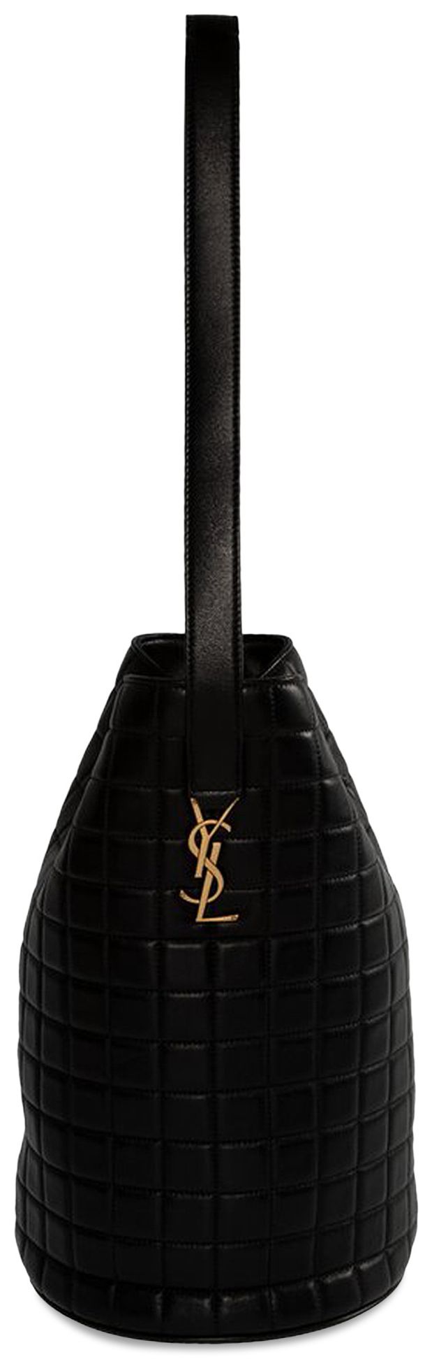 Saint Laurent Cecile Leather Shoulder Bag Black