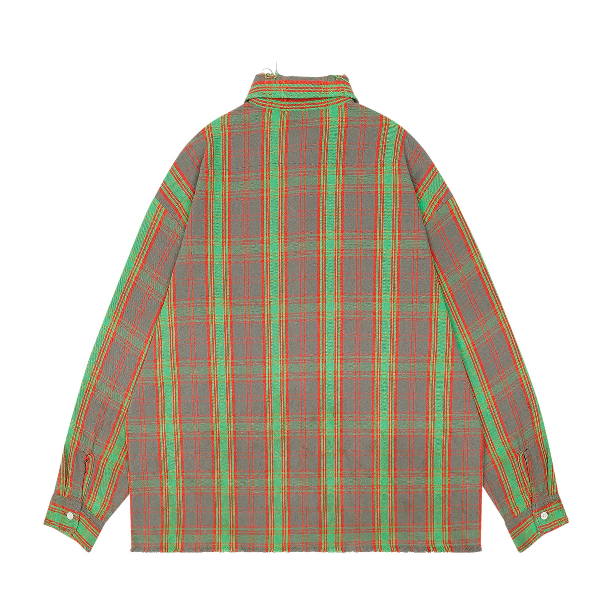 トップス SAINT MICHAELFLANNEL SHIRT CHECK GREEN ONENESS_0016_SAINT-