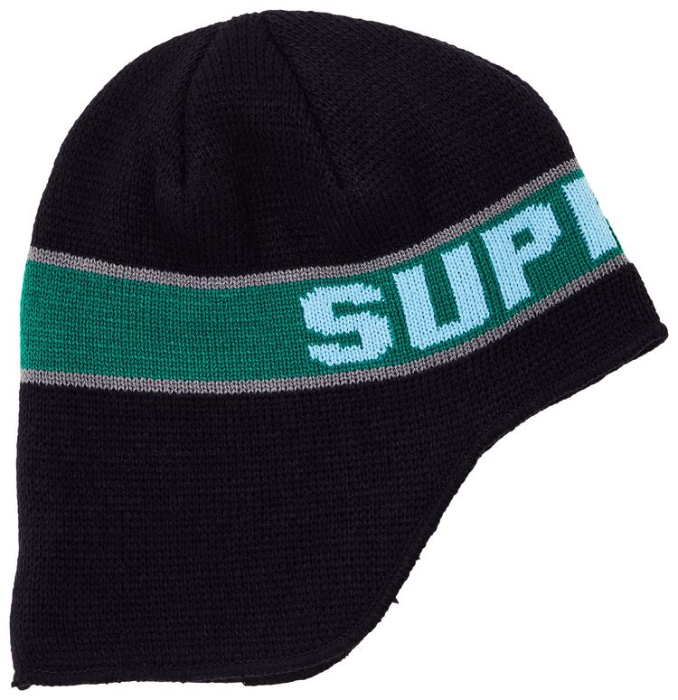 Supreme Earflap Beanie Navy