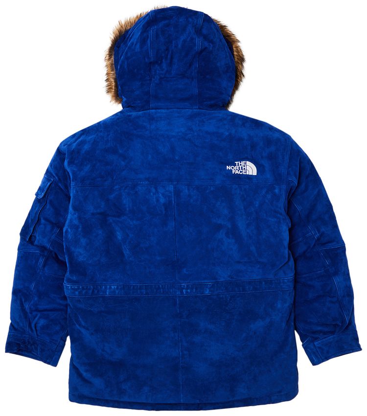 Supreme x The North Face Suede 600 Fill Down Parka Blue