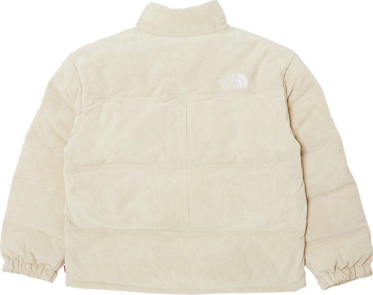 Supreme x The North Face Suede Nuptse Jacket Stone