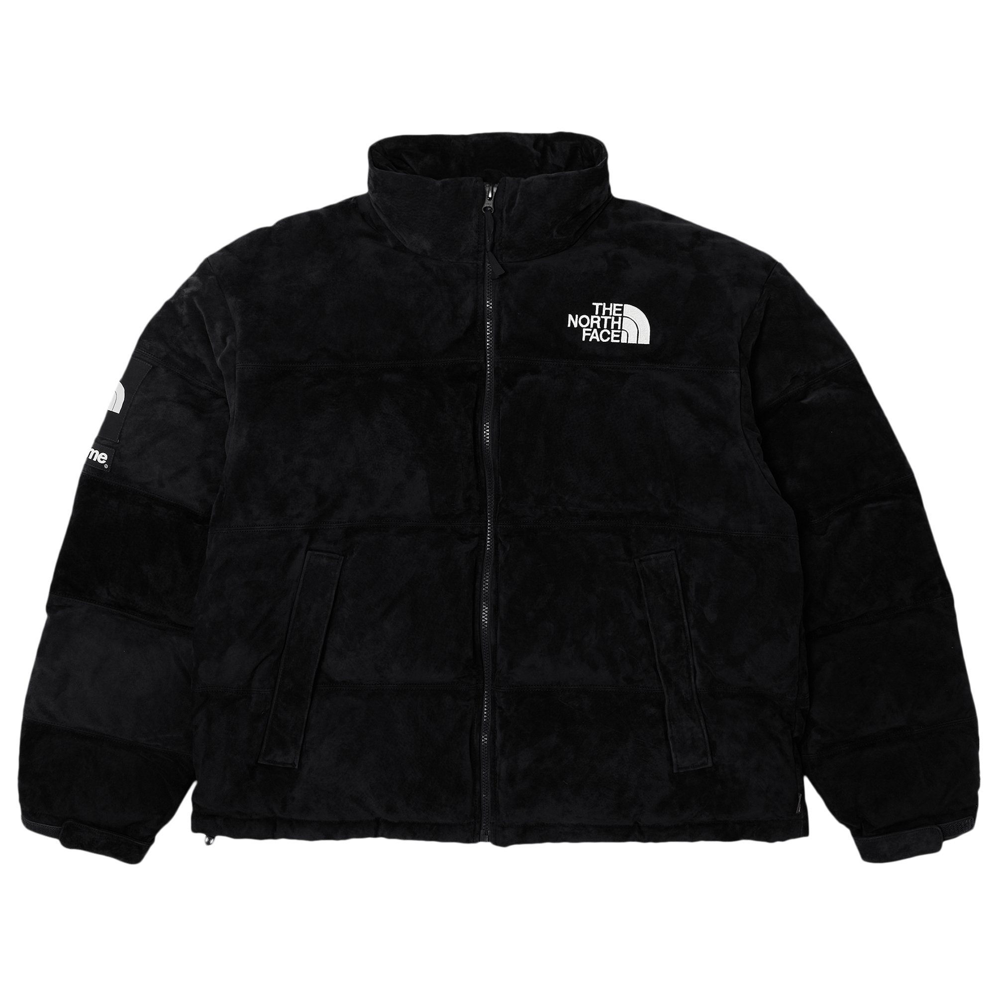 Buy Supreme x The North Face Suede Nuptse Jacket 'Black' - FW23J4
