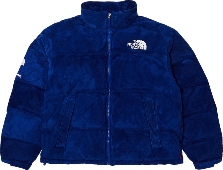 Buy Supreme x The North Face Suede Nuptse Jacket 'Blue' - FW23J4 BLUE ...