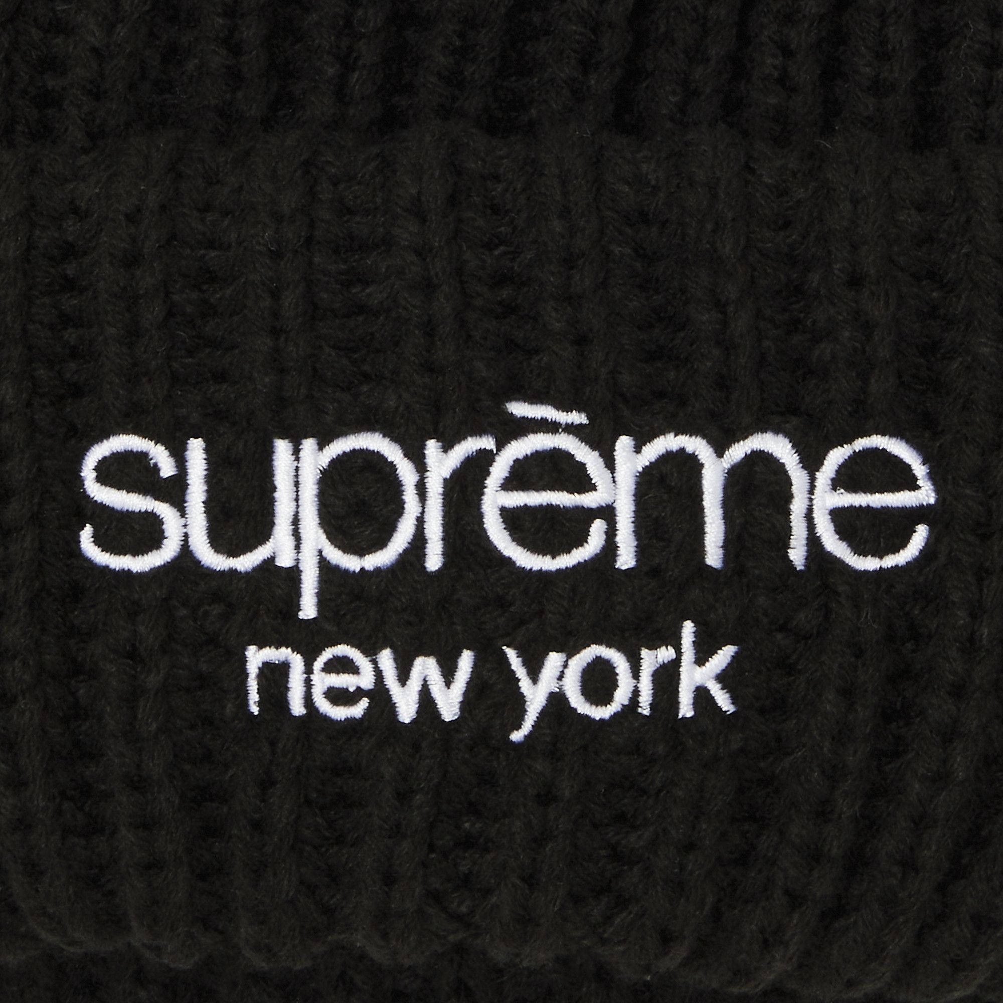 Supreme Classic Logo Chunky Ribbed Beanie