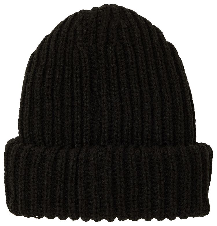 Supreme Classic Logo Chunky Ribbed Beanie Black