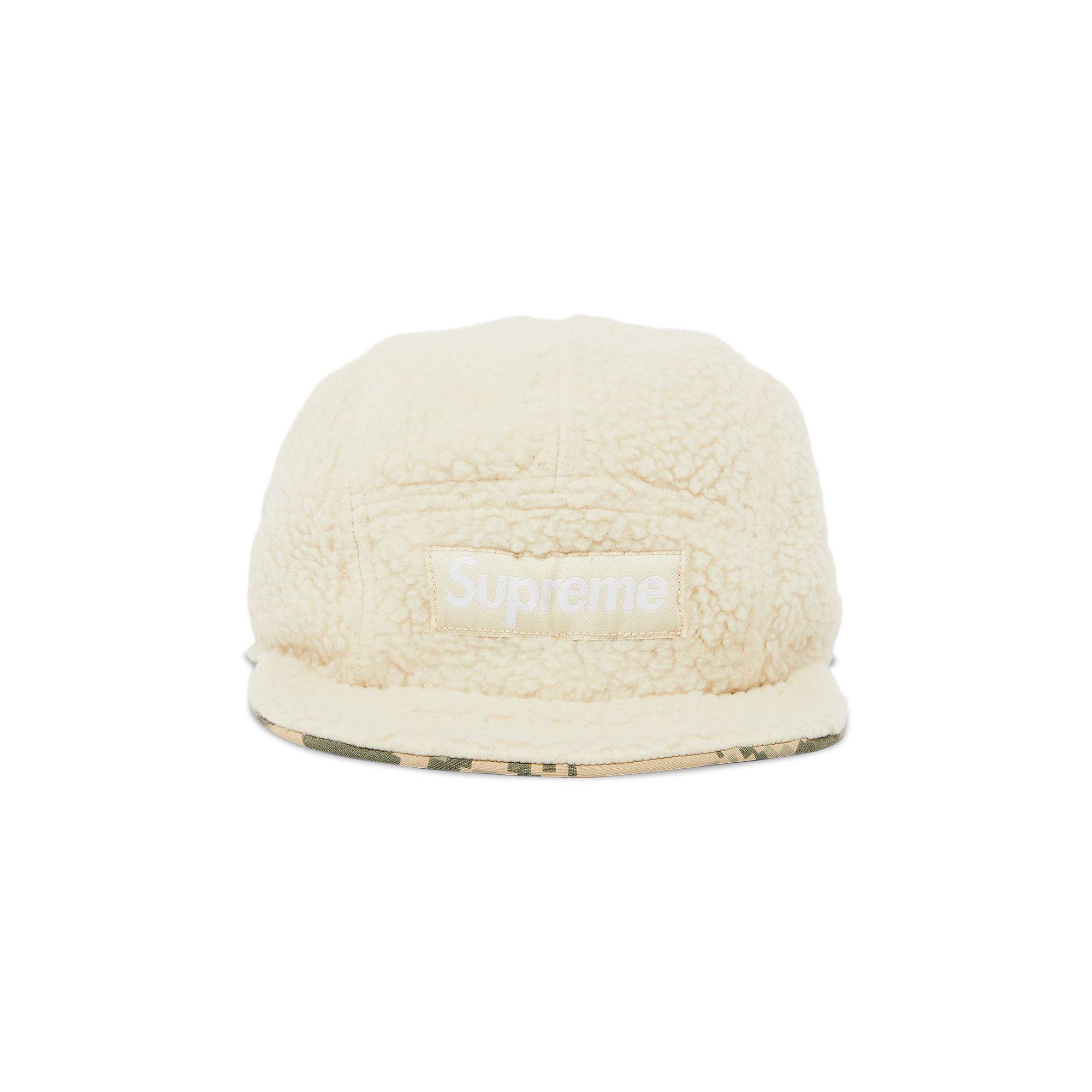 Supreme Polartec Shearling Reversible Camp Cap (FW23) - $54