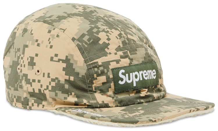 Supreme Polartec Shearling Reversible Camp Cap Digi Camo