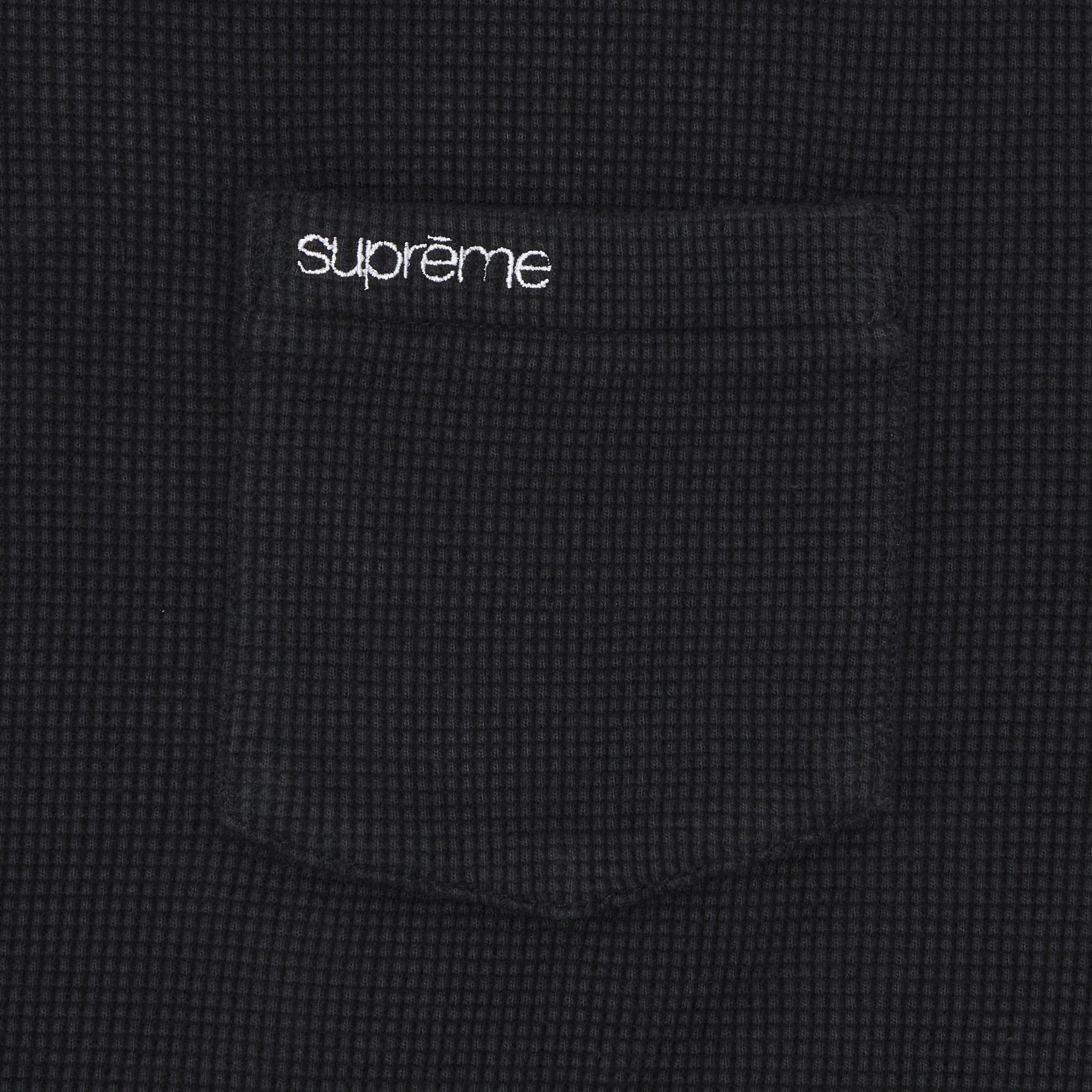 Size xl Supreme Thermal Long-Sleeve Polo 'Black'