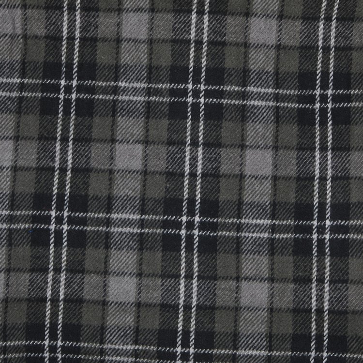 Supreme Tartan Flannel Hooded Shirt Black