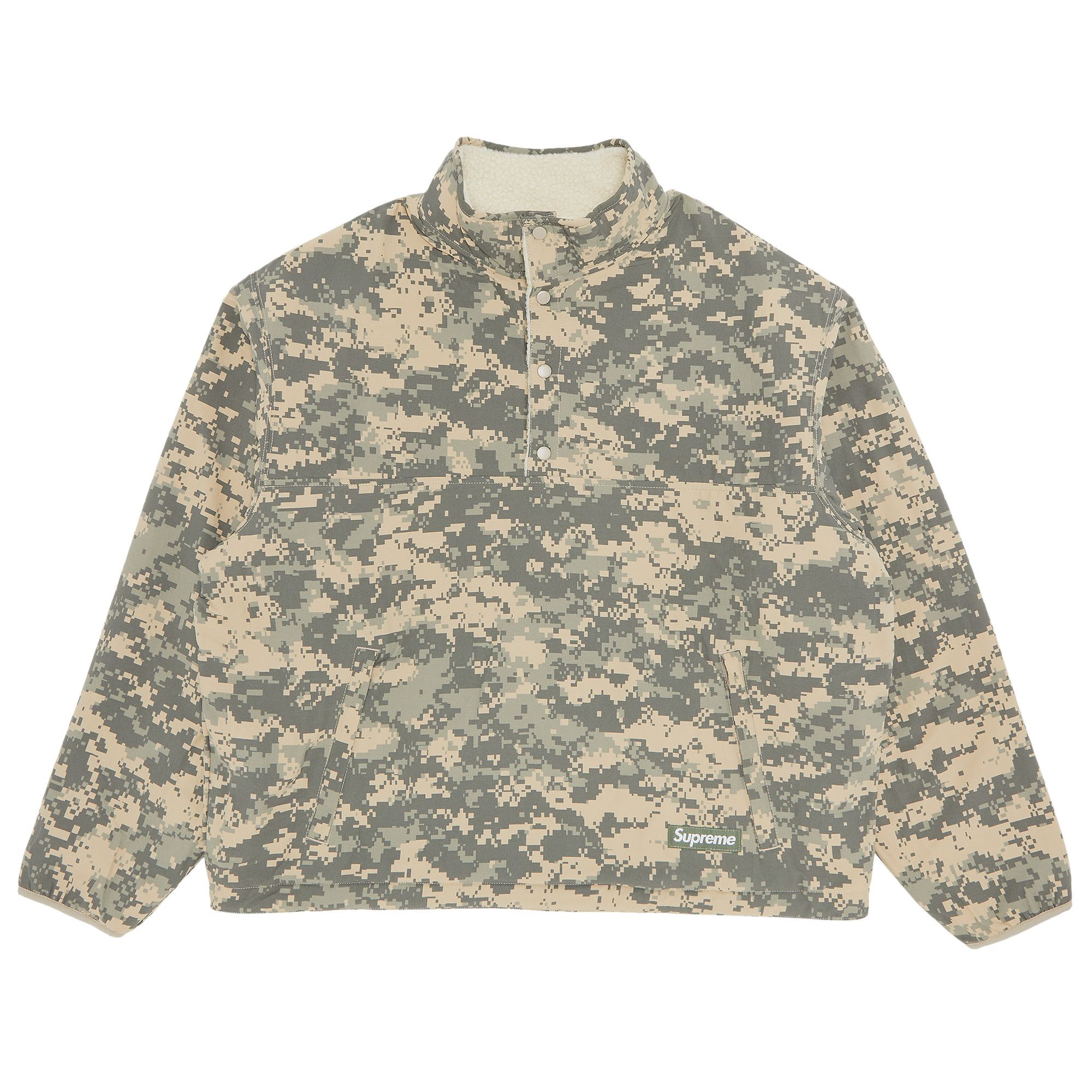 Buy Supreme Polartec Shearling Reversible Pullover 'Natural