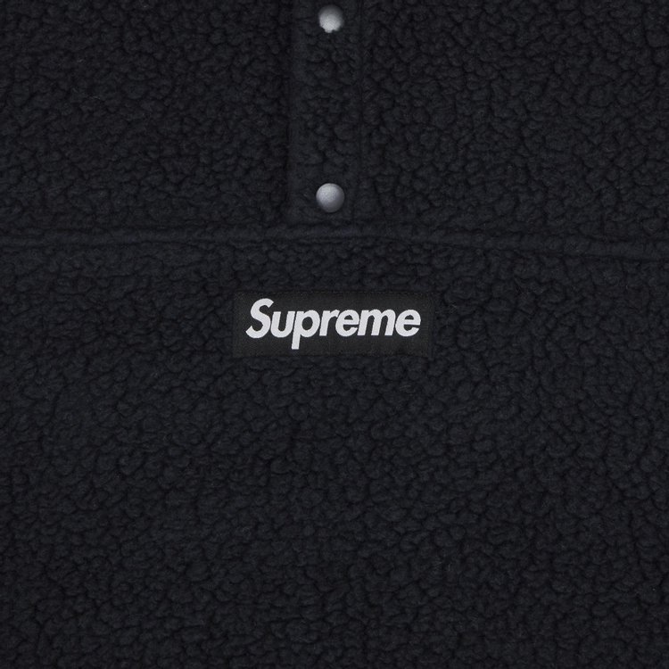 Supreme Polartec Shearling Reversible Pullover Black