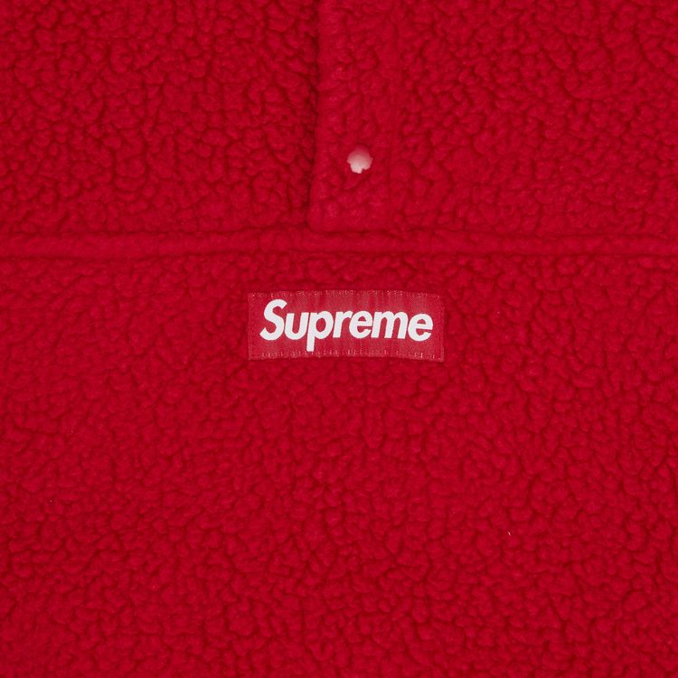 Supreme Polartec Shearling Reversible Pullover Red