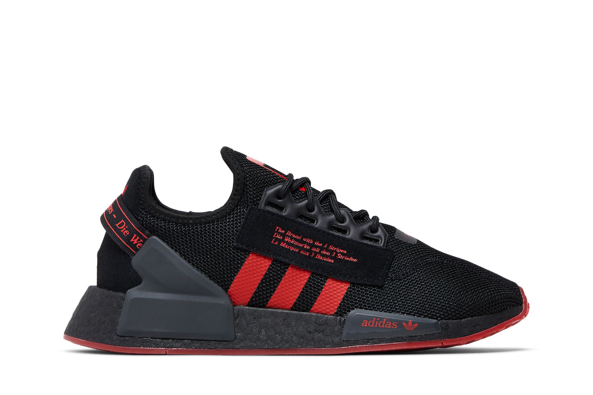 Buy NMD R1 V2 Black Vivid Red GY2071 GOAT