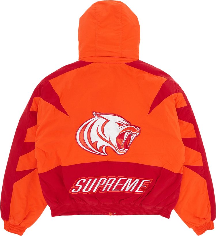 Supreme Wildcat Sideline Puffer Jacket Orange