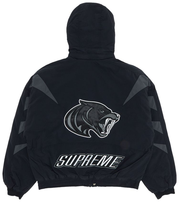 Supreme Wildcat Sideline Puffer Jacket Black