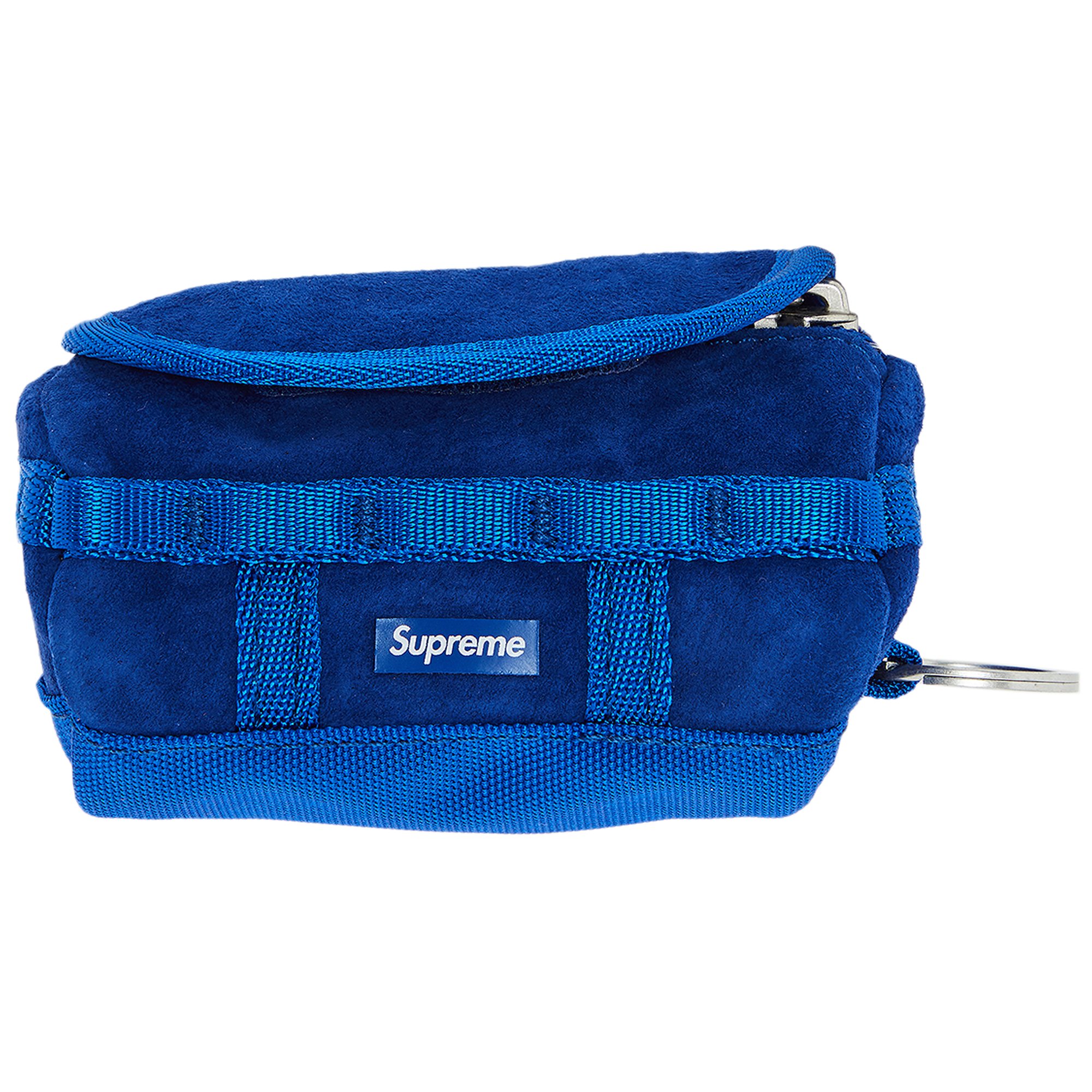 Supreme x The North Face Suede Base Camp Duffle Keychain 'Blue'